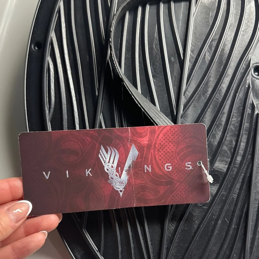 Lagertha Vikings shield Halloween accessory Blue and Black Viking Shield - Picture 3 of 4